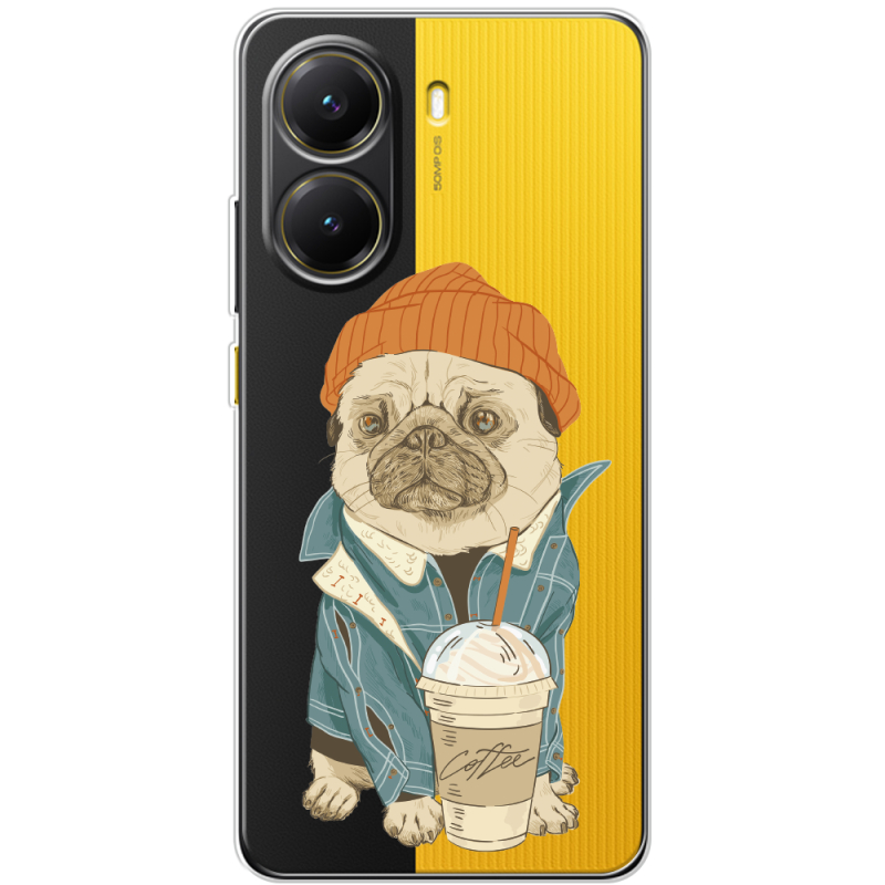 Прозорий чохол BoxFace Poco X7 Pro Dog Coffeeman