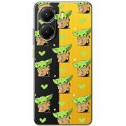 Прозорий чохол BoxFace Poco X7 Pro Pattern Baby Yoda