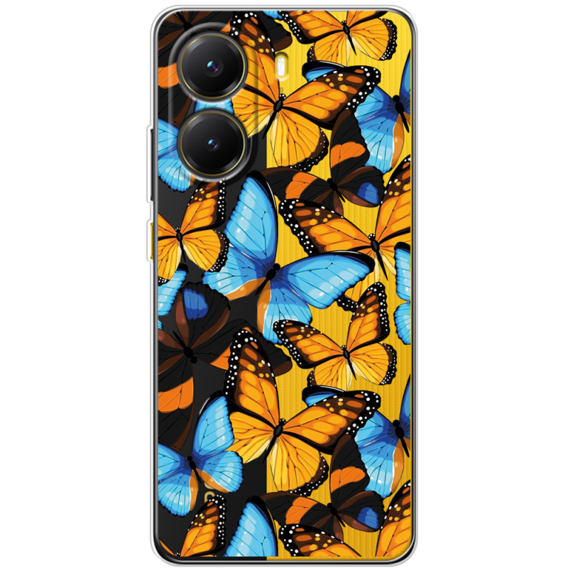 Прозорий чохол BoxFace Poco X7 Pro Butterfly Morpho