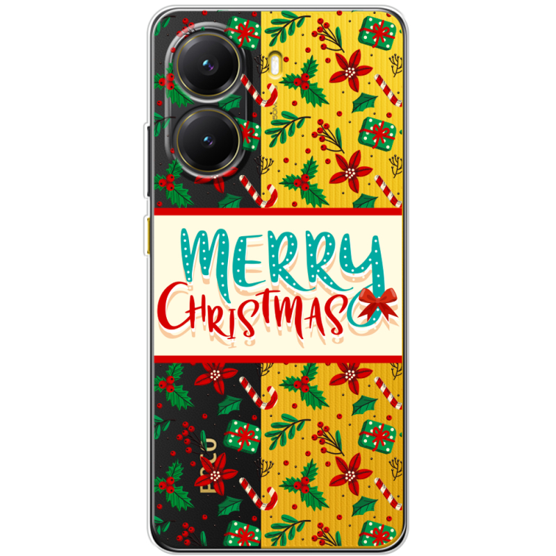 Прозорий чохол BoxFace Poco X7 Pro Vintage Christmas Pattern