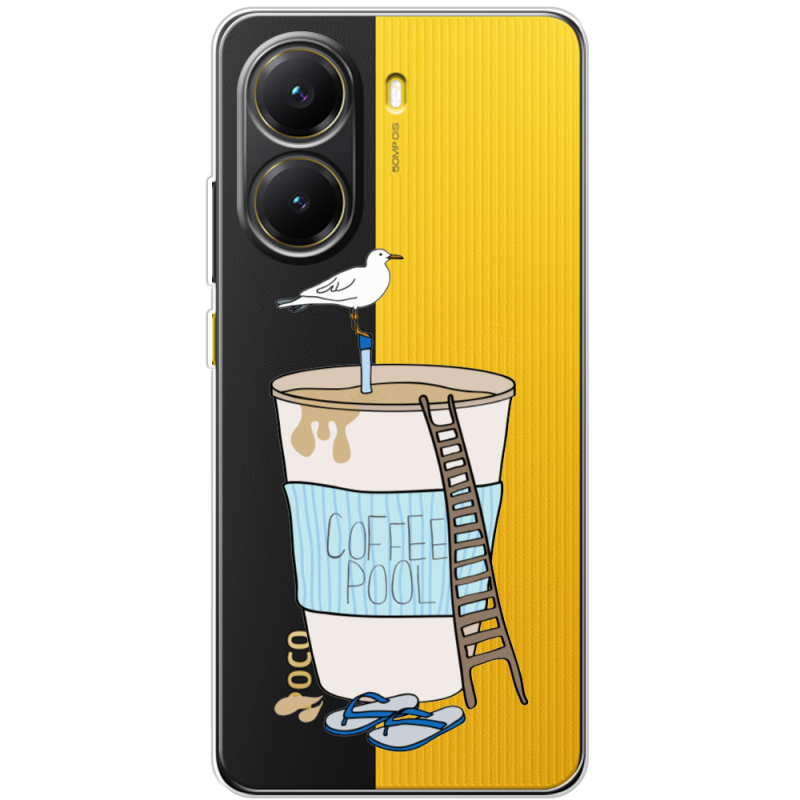 Прозорий чохол BoxFace Poco X7 Pro Segull in Cofee Pool