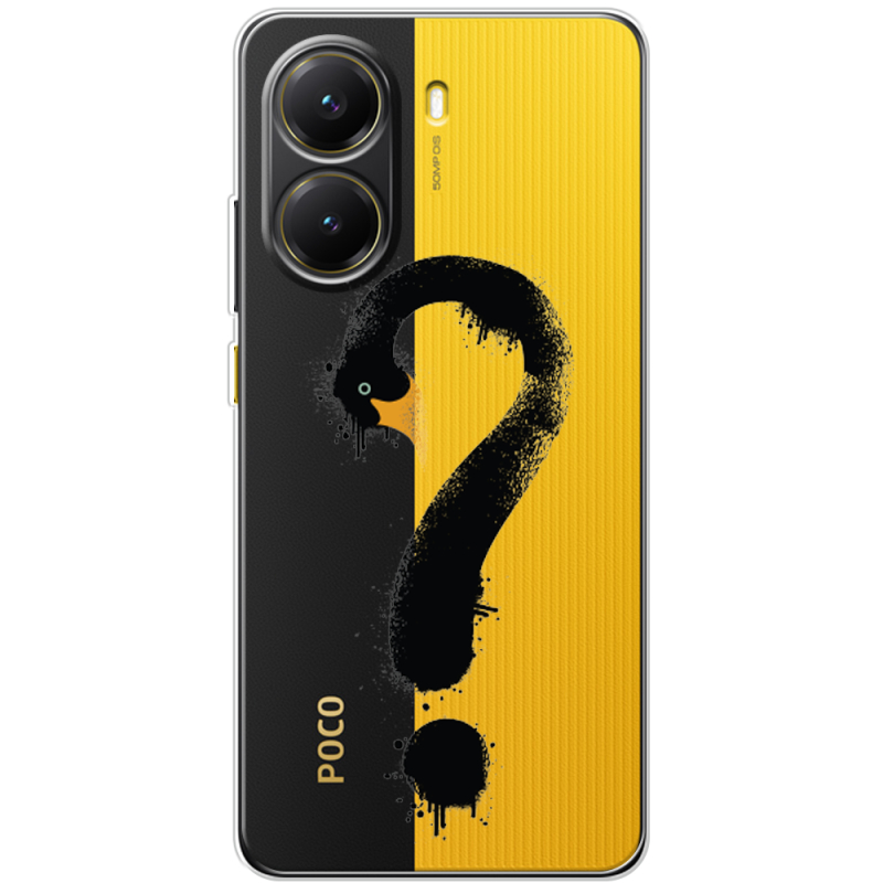 Прозорий чохол BoxFace Poco X7 Pro Swan question