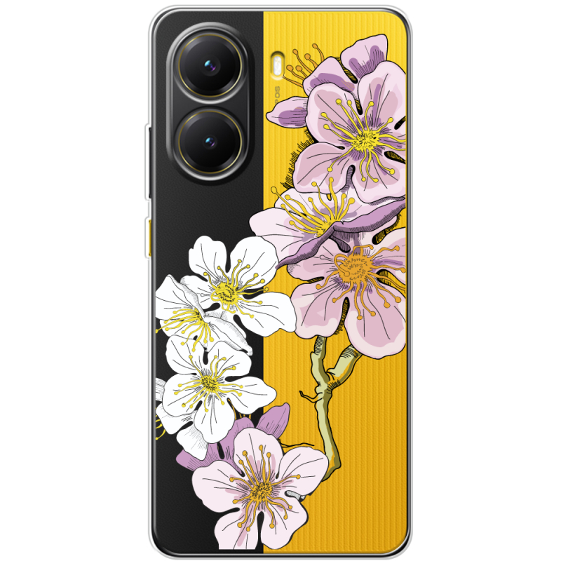 Прозорий чохол BoxFace Poco X7 Pro Cherry Blossom