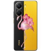 Прозорий чохол BoxFace Poco X7 Pro Floral Flamingo