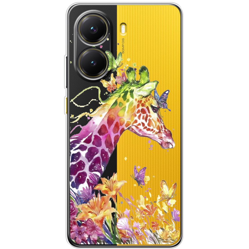 Прозорий чохол BoxFace Poco X7 Pro Colorful Giraffe