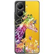 Прозорий чохол BoxFace Poco X7 Pro Colorful Giraffe