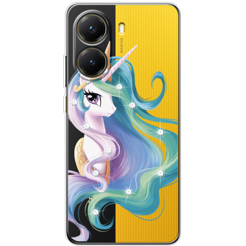 Чохол зі стразами Poco X7 Pro Unicorn Queen