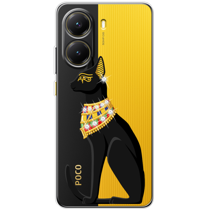 Чохол зі стразами Poco X7 Pro Egipet Cat