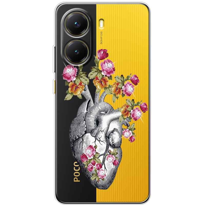 Чохол зі стразами Poco X7 Pro Heart