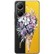 Чохол зі стразами Poco X7 Pro Ice Cream Flowers