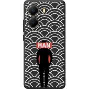 Чорний чохол BoxFace Poco X7 Pro Man Pattern