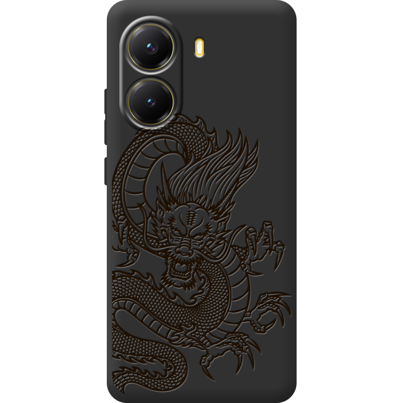 Чорний чохол BoxFace Poco X7 Pro Chinese Dragon