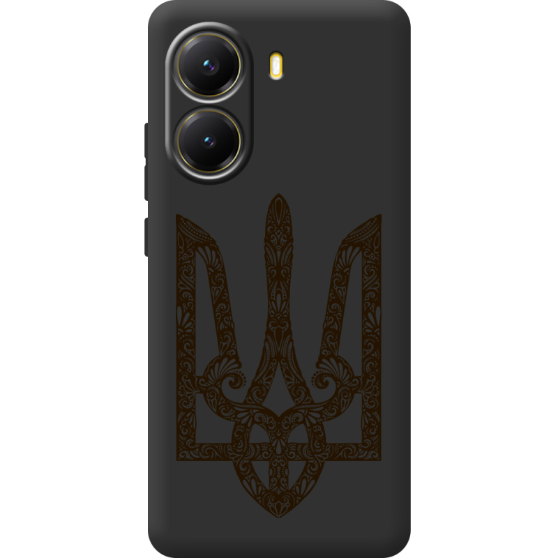 Чорний чохол BoxFace Poco X7 Pro Ukrainian Trident