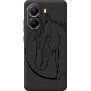 Чорний чохол BoxFace Poco X7 Pro Horse