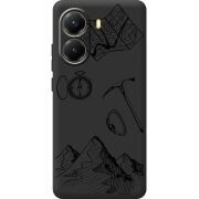 Чорний чохол BoxFace Poco X7 Pro Mountains