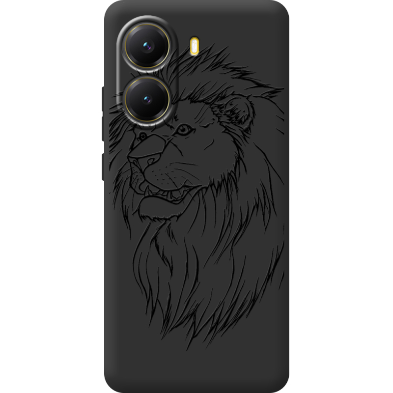 Чорний чохол BoxFace Poco X7 Pro Lion