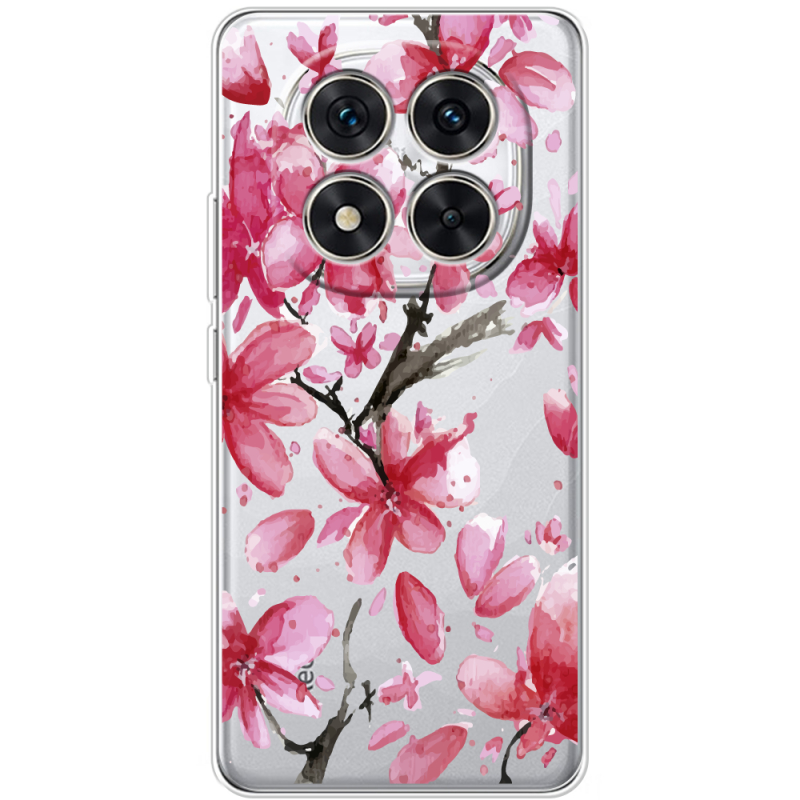Прозорий чохол BoxFace Xiaomi Redmi Note 14 Pro Plus 5G Pink Magnolia