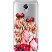 Прозрачный чехол Uprint Meizu M5 Note Mouse Girls