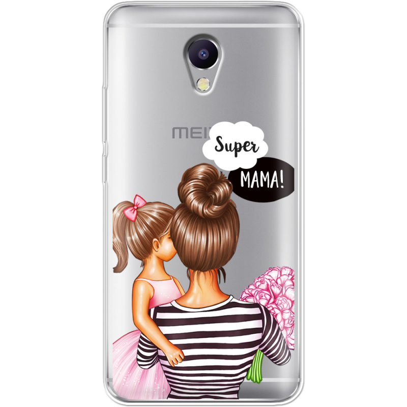 Прозрачный чехол Uprint Meizu M5 Note Super Mama and Daughter