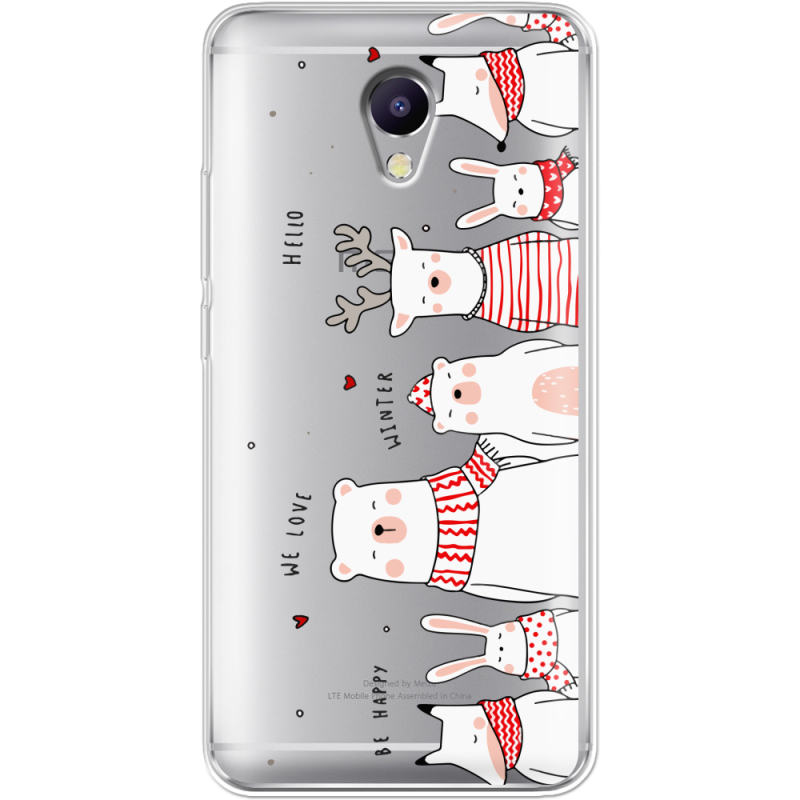 Прозрачный чехол Uprint Meizu M5 Note The Friendly Beasts