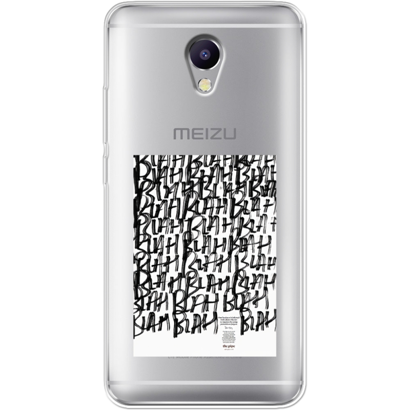 Прозрачный чехол Uprint Meizu M5 Note Blah Blah
