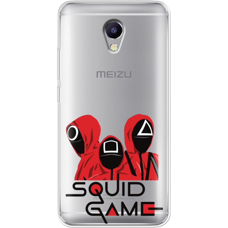 Прозрачный чехол Uprint Meizu M5 Note siquid game люди в красном