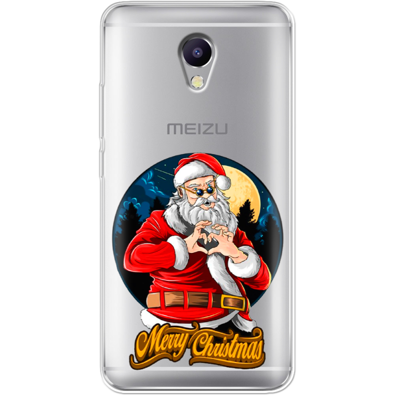 Прозрачный чехол Uprint Meizu M5 Note Cool Santa