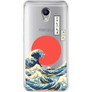 Прозрачный чехол Uprint Meizu M5 Note Большая волна в Канагаве