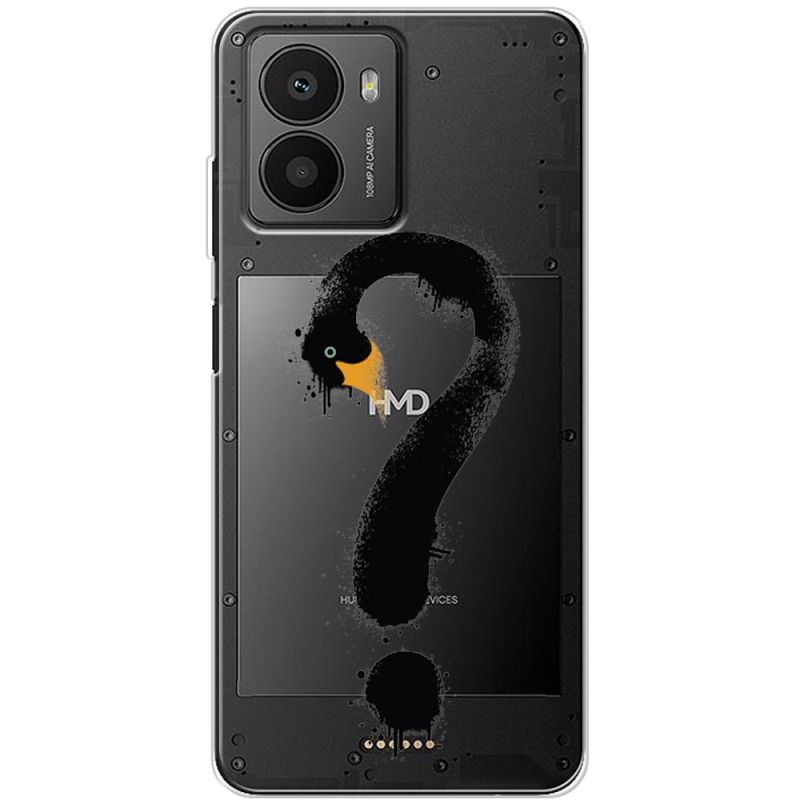 Прозорий чохол BoxFace HMD Fusion Swan question