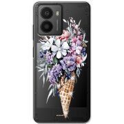 Чохол зі стразами HMD Fusion Ice Cream Flowers