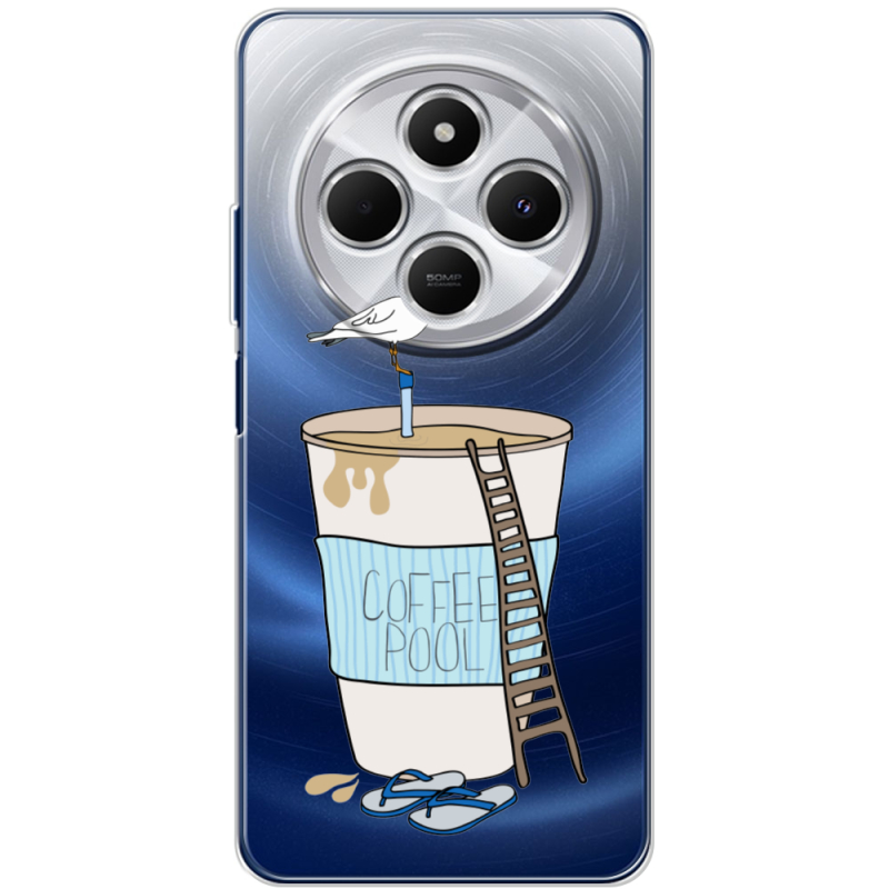 Прозорий чохол BoxFace Xiaomi Redmi A4 Segull in Cofee Pool