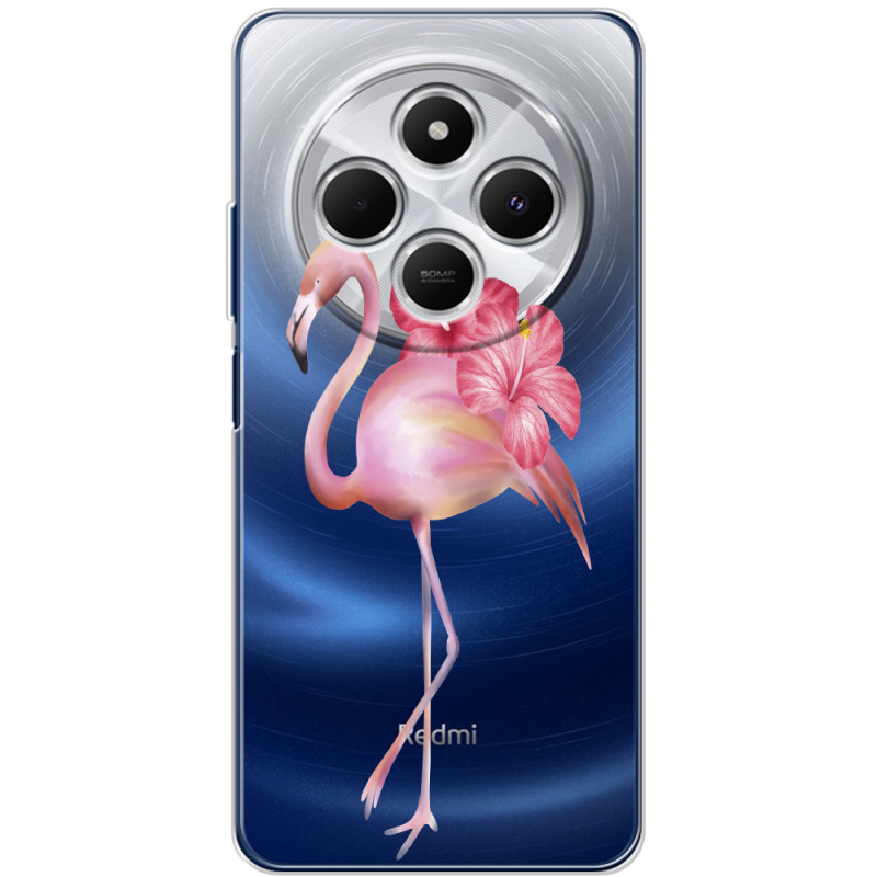 Прозорий чохол BoxFace Xiaomi Redmi A4 Floral Flamingo
