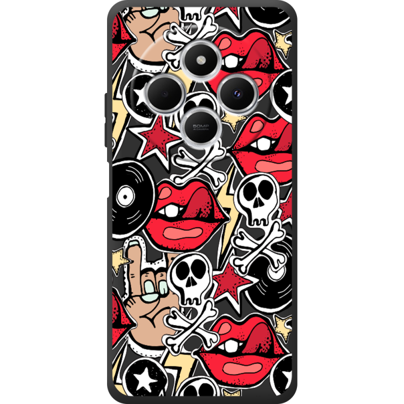 Чорний чохол BoxFace Xiaomi Redmi A4 Rock Graffiti