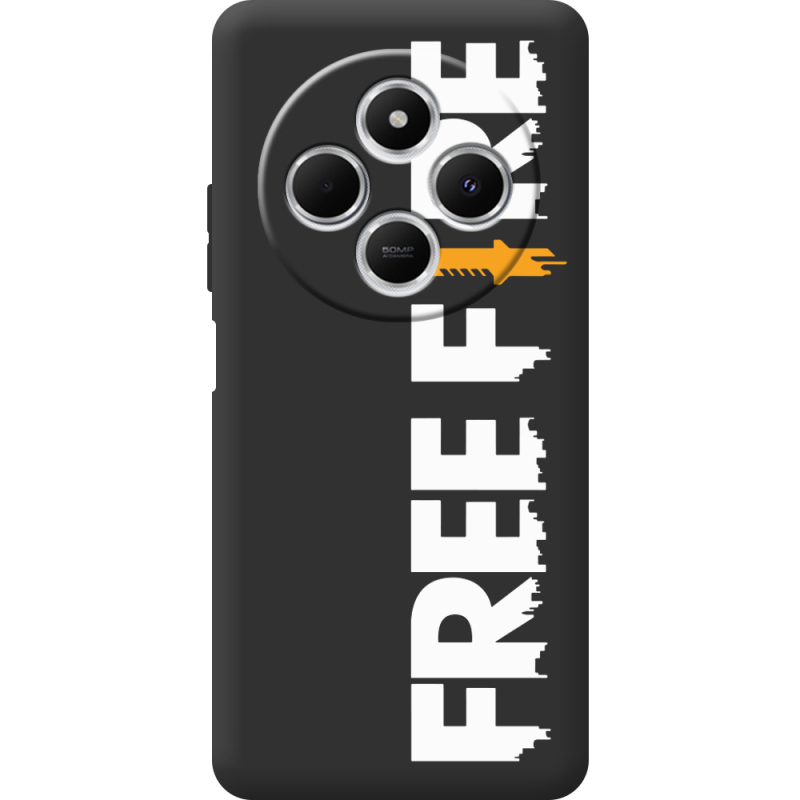 Чорний чохол BoxFace Xiaomi Redmi A4 Free Fire White Logo