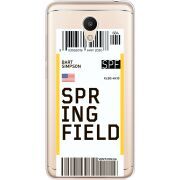 Прозрачный чехол Uprint Meizu M6 Ticket Springfield