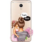 Прозрачный чехол Uprint Meizu M6 Super Mama and Daughter