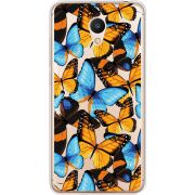 Прозрачный чехол Uprint Meizu M6 Butterfly Morpho