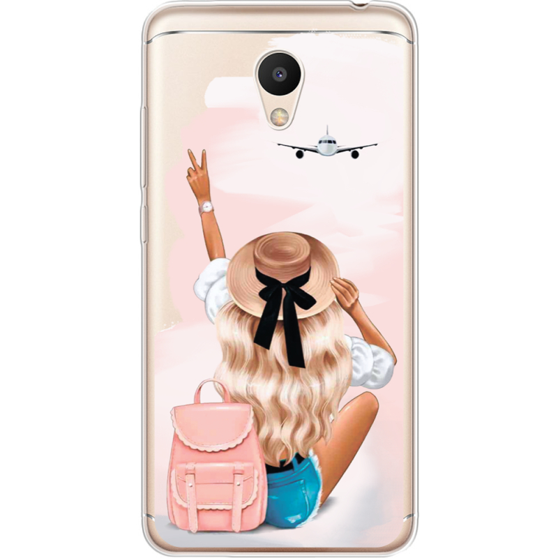 Прозрачный чехол Uprint Meizu M6 Travel Girl