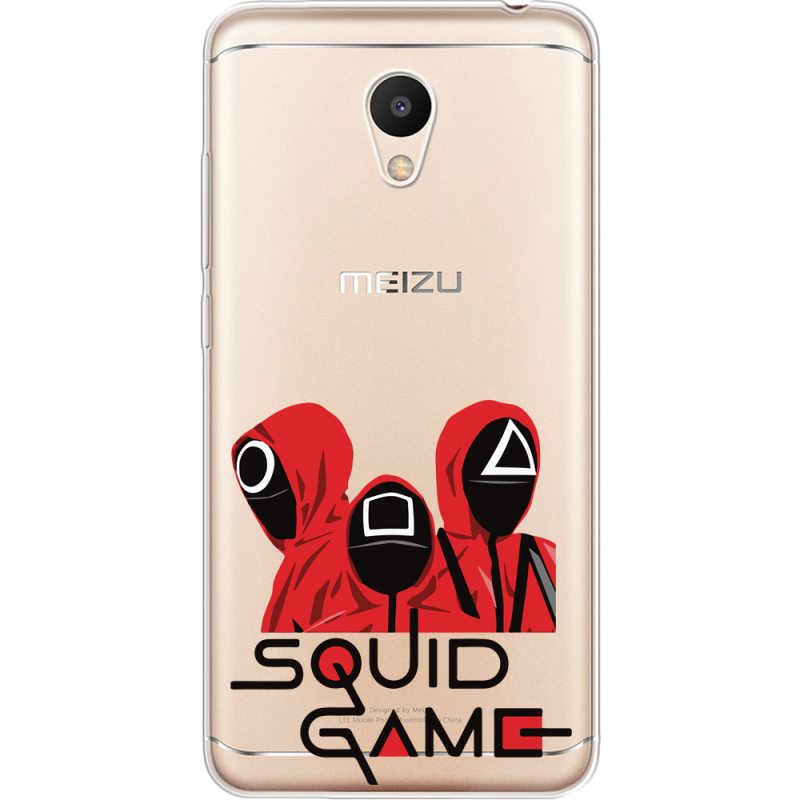 Прозрачный чехол Uprint Meizu M6 siquid game люди в красном