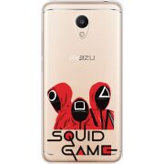 Прозрачный чехол Uprint Meizu M6 siquid game люди в красном