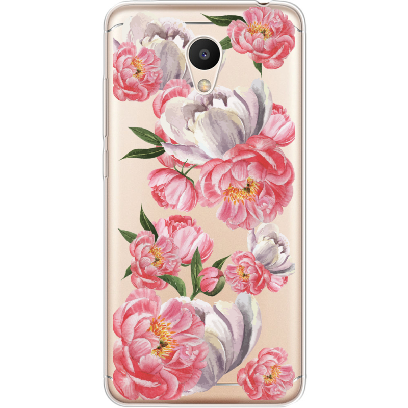 Прозрачный чехол Uprint Meizu M6 Peony Watercolor Style