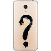 Прозрачный чехол Uprint Meizu M6 Swan question
