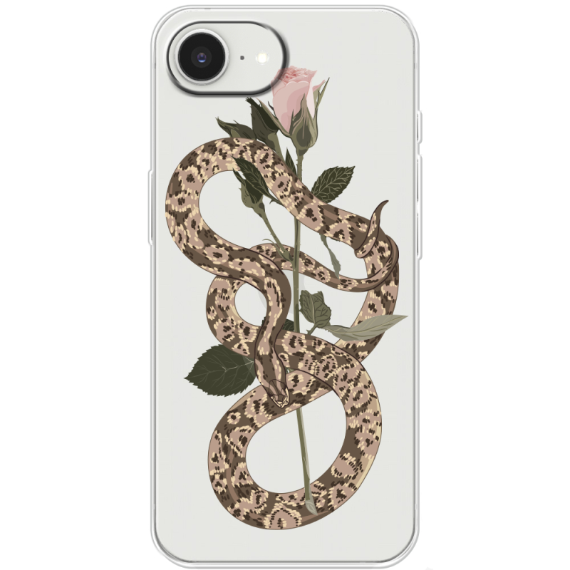 Прозорий чохол BoxFace Apple iPhone 16e Glamor Snake