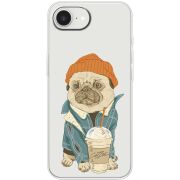 Прозорий чохол BoxFace Apple iPhone 16e Dog Coffeeman