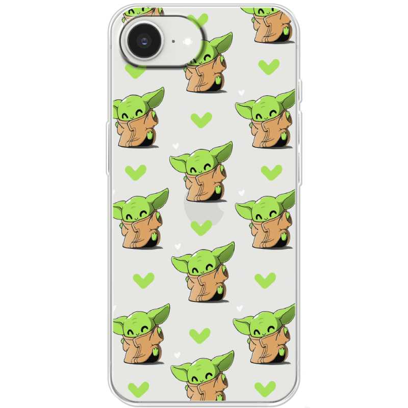 Прозорий чохол BoxFace Apple iPhone 16e Pattern Baby Yoda