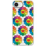 Прозорий чохол BoxFace Apple iPhone 16e Hippie Flowers