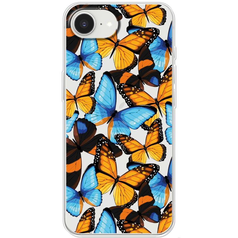 Прозорий чохол BoxFace Apple iPhone 16e Butterfly Morpho