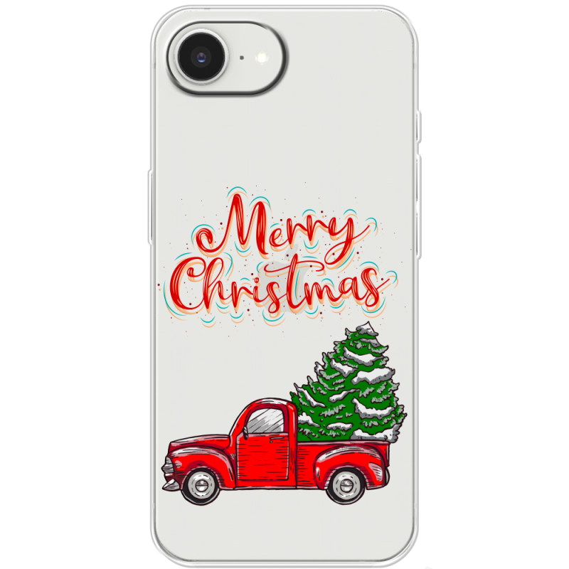 Прозорий чохол BoxFace Apple iPhone 16e Holiday Car