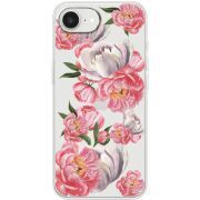 Прозорий чохол BoxFace Apple iPhone 16e Peony Watercolor Style