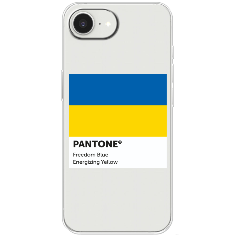 Прозорий чохол BoxFace Apple iPhone 16e Pantone вільний синій